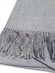 Кашемировый однотонный теплый шарф палантин Роми Серый - изображение 3