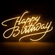 Светодиодная (LED) неоновая вывеска "Happy Birthday", от USB, оранжевая, 50*31 см (9318-001) - изображение 3