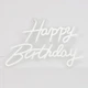 Светодиодная (LED) неоновая вывеска "Happy Birthday", от USB, белая, 40*26 см (9318-004) - изображение 4