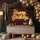 Светодиодная (LED) неоновая вывеска "Happy Birthday", от USB, оранжевая, 40*27 см (9318-006) - изображение 1