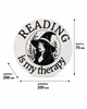 Табличка настінне панно Reading is my therapy. Aivory - изображение 3