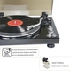Виниловый проигрыватель Auspicium LP45B | ременной привод, 33/45 RPM, встроенный преамп, USB, RCA, алюминиевый диск - изображение 4