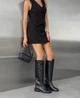 Сапоги, жокейки с ремешком в стиле Hermes Женские Meideli Черный 40 (26 см) Код: AB92 black3 - изображение 3