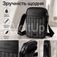 Мужская сумка через плечо Lacoste Monogram черная, компактная городская сумка кроссбоди Lacoste для телефона и документов - изображение 2