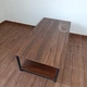 Стіл журнальний двоярусний прямокутний 120×60×46,5 см для вітальні, дому та офісу, кавовий столик у стилі лофт з нижньою полицею, стільницями з ламінованої ДСП, металевим каркасом Темний горіх, MB-186-Walnut - зображення 6
