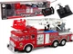 Пожежна машина на радіокеруванні LeanToys Fire Truck зі звуковими ефектами Червона 12646 (5905214976804) - зображення 2