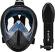 Maska do nurkowania pełnotwarzowa Outtec Aqua Explorer Pro O-05317 z fajką odłączaną Czarna (5905399053178) - obraz 6