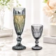 Набір гранених келихів для шампанського із чарками High Quality Glass 12 предметів Smoky grey - зображення 5