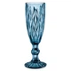 Набір гранених келихів для шампанського із чарками High Quality Glass 12 предметів Blue - зображення 6