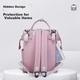 Сумка FENYE Mommy Bag, рюкзак для мам, розово-белая - изображение 7