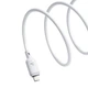 Кабель для зарядки Baseus Silky Series Type-C to Lightning 20 Вт 1 м Белый (P10377700213-00) - изображение 3