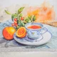 Тканина напівпанамаТКЧ цифра цитруси (230г/м.кв150см пог.м) 195854 - зображення 3