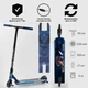 Самокат трюковый 44374 Best Scooter SIMBIOTE Веном HIC-система, пеги, алюминиевый диск и дека, колёса 120мм PU Синий - изображение 2