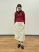 Лонгслив длинный женский Uniqlo 987324447 S Красный (1160794694) - изображение 3