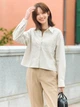 Рубашка хлопковая женская Uniqlo 233245740 2XL Бежевая (1160644867) - изображение 2