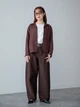Пиджак женский Uniqlo 177212260 XL Коричневый (1160678081) - изображение 4