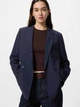 Пиджак классический удлиненный женский Uniqlo 658778753 L Синий (1160764752) - изображение 1