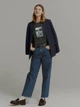 Пиджак классический удлиненный женский Uniqlo 658778753 L Синий (1160764752) - изображение 4