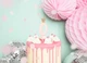 Свеча для торта Party Deco 0 с короной 9,5см розовая 8910 - изображение 2