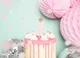 Свічка для торта Party Deco 7 з короною 9,5 см рожева 8907 - зображення 2