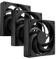 Wentylatory do obudowy Fury SAI S12 PWM Black 120 mm 3 szt. (NGF-2409) - obraz 1