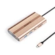 Док-станция USB-C Orico XDR 12-в-1 USB-A USB-C 2×HDMI DisplayPort RJ45 SD/microSD PD 100 Вт Rose Gold (6941788804067) - изображение 1