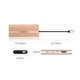 Док-станция USB-C Orico XDR USB-C HDMI 4K VGA RJ45 SD PD 100 Вт Rose Gold (6941788804036) - изображение 3