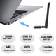 Карта адаптер сетевая с подключением по USB 3.0 Wi-Fi с чипом RTL8812 передачей данных 1200Мбит/с 2 диапазона 2.4G 5G (484118-Prob) - зображення 2