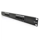 Патч-панель 19" 12хRJ-45 UTP 1U cat.5e Pipo - зображення 1