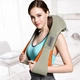 Роликовый массажер Lesko Beige + Orange для шеи и плеч Massager of Neck Kneading - изображение 2