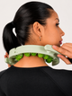 Антицеллюлитный ручной массажер-кольцо для тела с силиконовыми роликами зелёный. - изображение 7