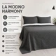 Покрывало La Modno Harmony Dark Grey, 220x240 см, Темно-сірий - изображение 4