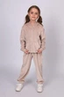 Костюм велюровий ТМ Mevis 5816 01 98 см бежевий - зображення 1