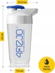 Шейкер спортивный 4FIZJO Ultra 700 мл White/Blue (P-5905973407076) - изображение 3