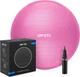 М’яч для фітнесу Gymtek 65 см + насос Рожевий (5907766664215) - зображення 1