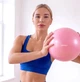 Фітнес-м’яч Gymtek Anti-Burst 23 см Рожевий (5907766665076) - зображення 6