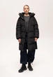 Подовжена жіноча зимова куртка Finn Flare 225504-BL Down fill чорна XS - зображення 6