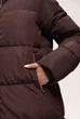 Длинное зимнее пальто с шарфом Finn Flare 225513-EGG бордовое XL - изображение 7