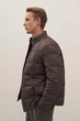 Короткий чоловічий стьобаний пуховик Finn Flare FAD21046-641 коричневий 2XL - зображення 4