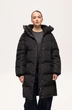 Подовжена зимова жіноча куртка Finn Flare 225504-BL Down fill чорна 2XL - зображення 6