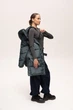 Подовжена зимова жіноча куртка Finn Flare 225504-DM Down fill зелена 2XL - зображення 6