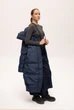 Длинная женская зимняя куртка Finn Flare 224504-CB синяя M - изображение 5
