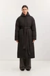 Длинный женский пуховик Baon B0225508-BL черный S - изображение 1