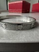 Браслет Love 3 Diamond 18k White Gold Bracelet 16" - зображення 7