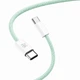 Кабель MAKE Type-C to Type-C PD 65W 1м Nylon Green - изображение 3