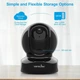 Беспроводная камера безопасности, IP-камера 1080P HD Wansview Черный - изображение 2