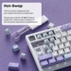 Клавіатура Ajazz AK820 Sea Salt Switch White USB-C (AK820-SS-PWB) - зображення 8