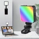 Міні відеосвітло LED RGB AY-83 з акумулятором затискачем та регулюванням яскравості - зображення 8