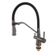 Змішувач для кухні MIXXUS PREMIUM MAGNET 021 GRAPHITE REFL.BLACK з гнучким виливом з виходом для питної води (Колір графіт+вилив чорний) (MI6975) - изображение 7