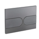 Панель змиву KOER KT-0604-07 240x160x10mm пластикова, кнопка закруглена (колір графіт) (KR5325) - изображение 1